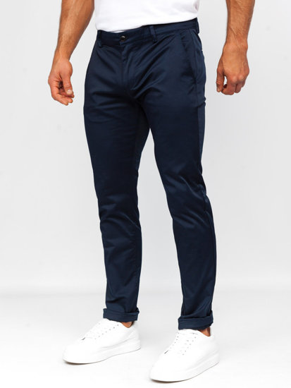 Bolf Herren Hose Chinos Dunkelblau  KA9810