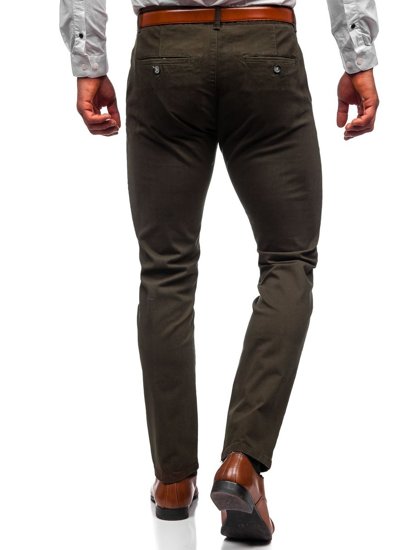 Bolf Herren Hose Chinos Dunkelgrün  1143