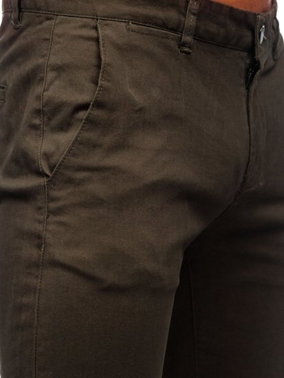 Bolf Herren Hose Chinos Dunkelgrün  1143