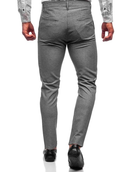 Bolf Herren Hose Chinos Grau  0016