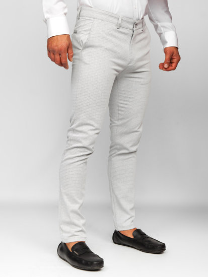 Bolf Herren Hose Chinos Grau  5000-1