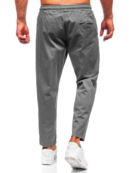 Bolf Herren Hose Chinos Grau  6237