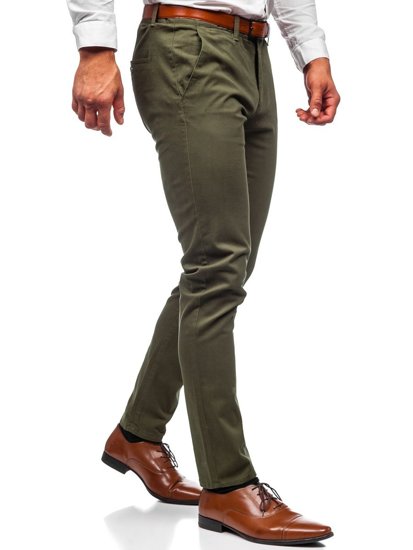 Bolf Herren Hose Chinos Grün  1143