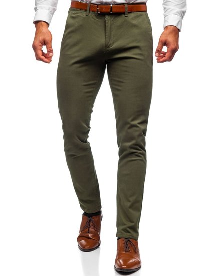 Bolf Herren Hose Chinos Grün  1143