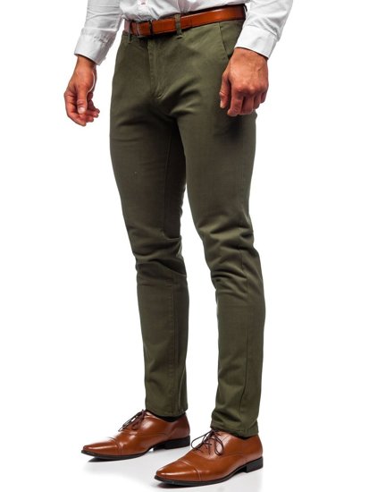 Bolf Herren Hose Chinos Grün  1143