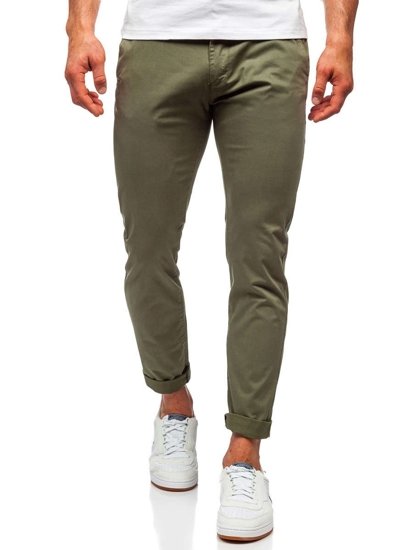 Bolf Herren Hose Chinos Grün  1146