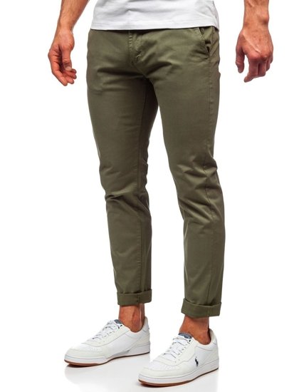 Bolf Herren Hose Chinos Grün  1146