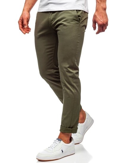 Bolf Herren Hose Chinos Grün  1146