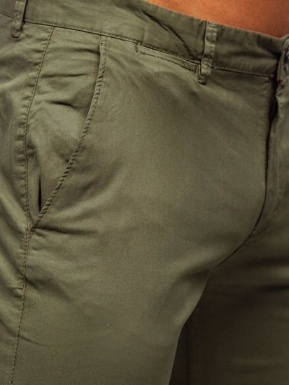 Bolf Herren Hose Chinos Grün  1146