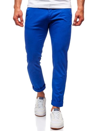 Bolf Herren Hose Chinos Kobaltblau  1146