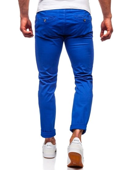 Bolf Herren Hose Chinos Kobaltblau  1146