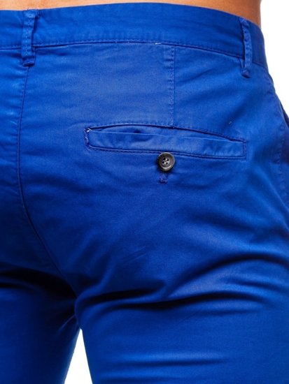 Bolf Herren Hose Chinos Kobaltblau  1146