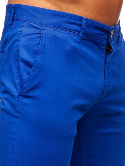 Bolf Herren Hose Chinos Kobaltblau  1146