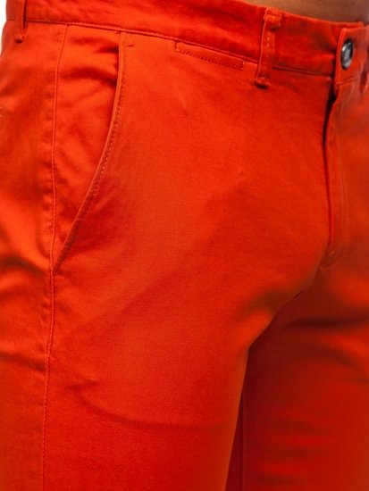 Bolf Herren Hose Chinos Orange  1143