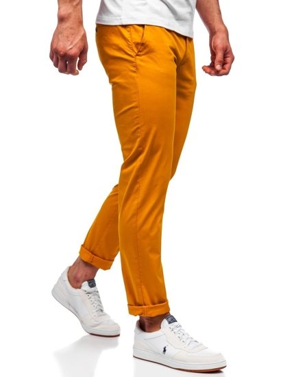 Bolf Herren Hose Chinos Orange  1146