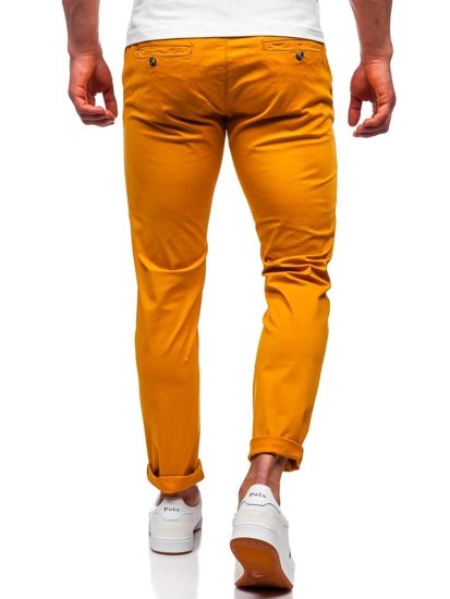 Bolf Herren Hose Chinos Orange  1146