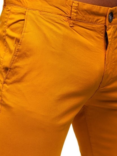 Bolf Herren Hose Chinos Orange  1146