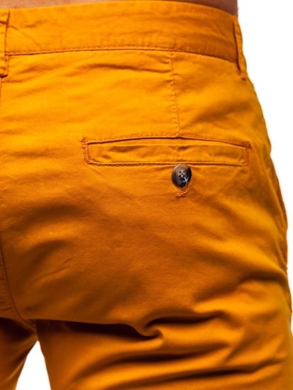 Bolf Herren Hose Chinos Orange  1146