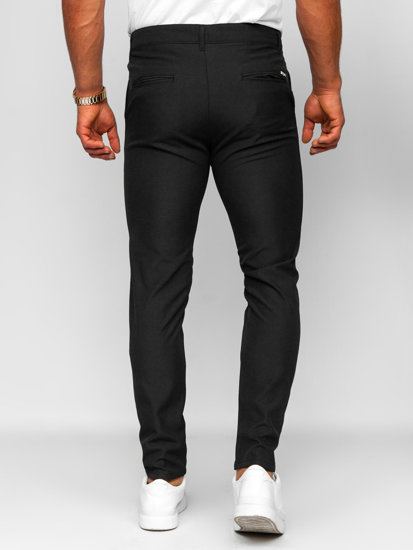 Bolf Herren Hose Chinos Schwarz  0031