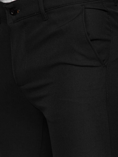 Bolf Herren Hose Chinos Schwarz  0031