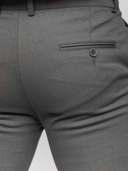 Bolf Herren Hose Chinos Schwarzgrau  5000-1