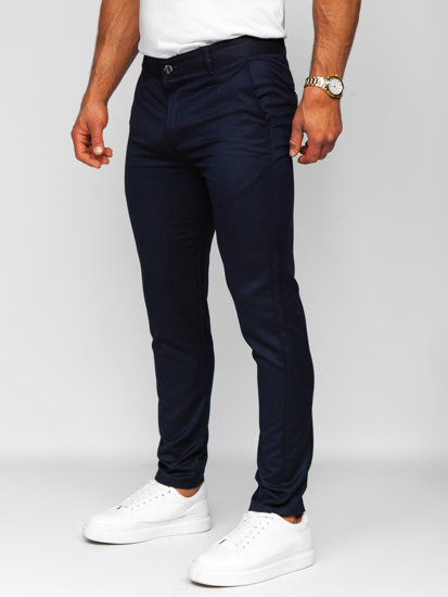 Bolf Herren Hose Chinos Tintenblau  0030