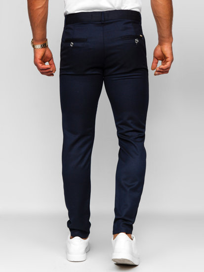 Bolf Herren Hose Chinos Tintenblau  0030