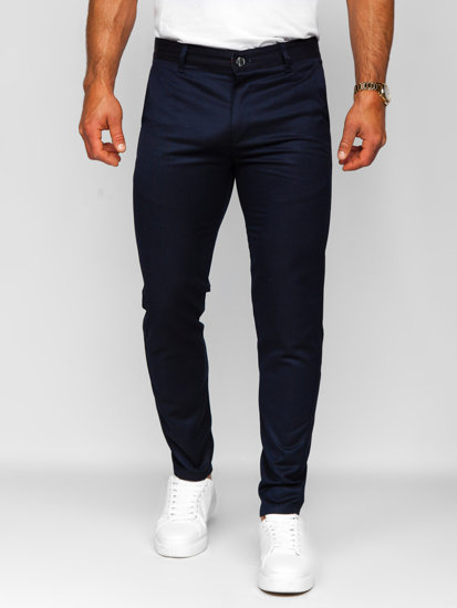 Bolf Herren Hose Chinos Tintenblau  0030