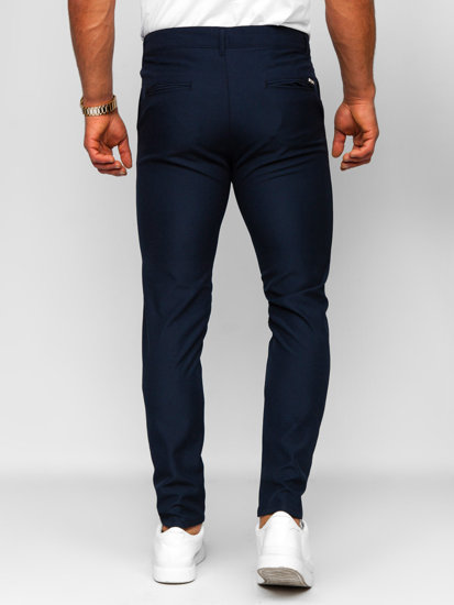 Bolf Herren Hose Chinos Tintenblau  0031