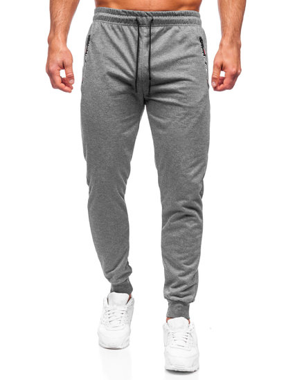 Bolf Herren Hose Jogger Pants Anthrazit  JX5006