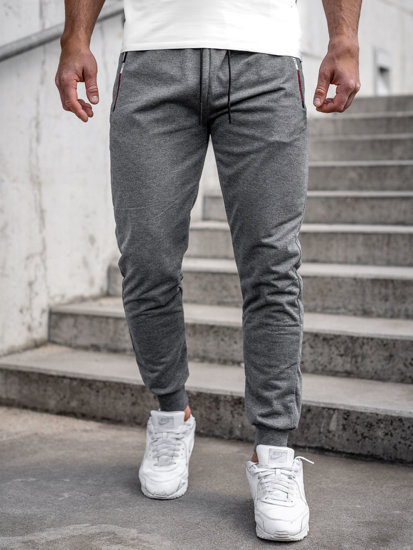 Bolf Herren Hose Jogger Pants Anthrazit  JX5007A