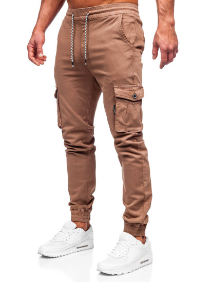 Bolf Herren Hose Jogger Pants Cargohose Braun  KA9233