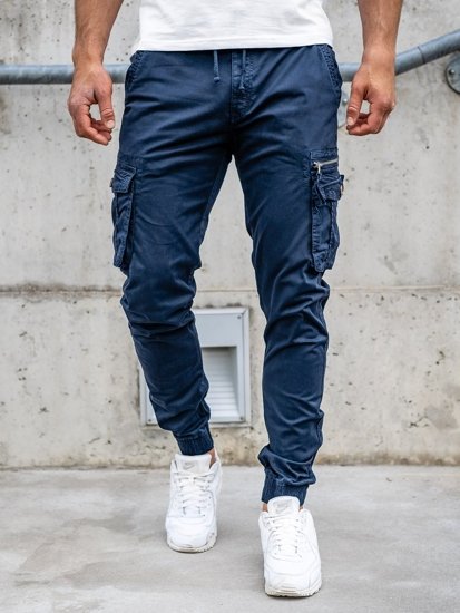 Bolf Herren Hose Jogger Pants Cargohose Dunkelblau CT6702S0