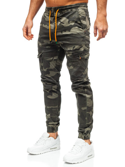 Bolf Herren Hose Jogger Pants Cargohose Grün R8601