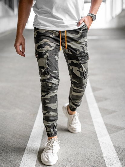 Bolf Herren Hose Jogger Pants Cargohose Grün R8601