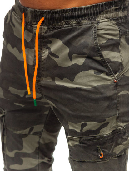 Bolf Herren Hose Jogger Pants Cargohose Grün R8601