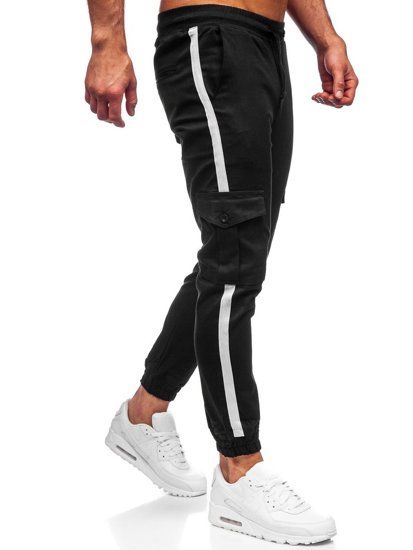 Bolf Herren Hose Jogger Pants Cargohose Schwarz  0012