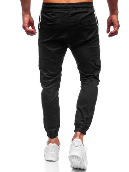 Bolf Herren Hose Jogger Pants Cargohose Schwarz  0012