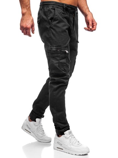 Bolf Herren Hose  Jogger Pants Cargohose Schwarz  8983