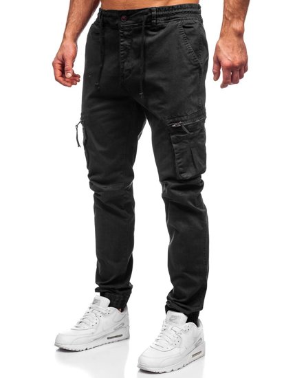 Bolf Herren Hose  Jogger Pants Cargohose Schwarz  8983