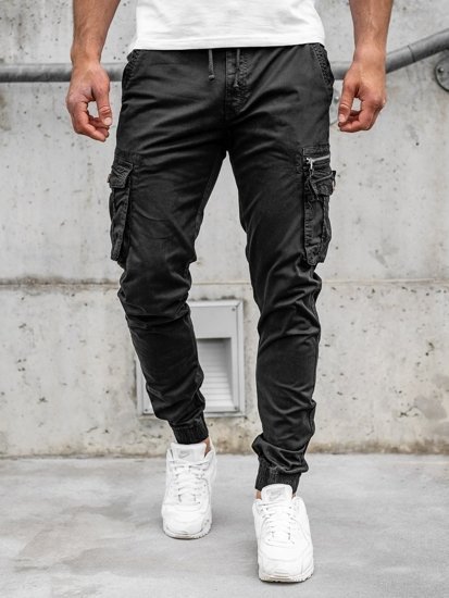 Bolf Herren Hose Jogger Pants Cargohose Schwarz CT6702S0