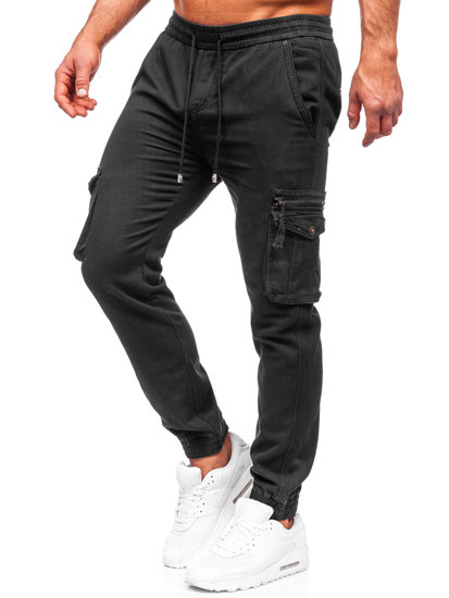 Bolf Herren Hose Jogger Pants Cargojose Schwarz  MP0181N