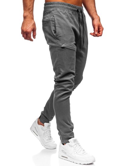 Bolf Herren Hose Jogger Pants Grau  B11119