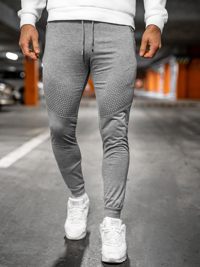 Bolf Herren Hose Jogger Pants Grau  HW2351