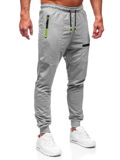 Bolf Herren Hose Jogger Pants Grau  K10353