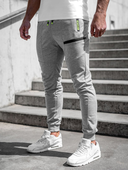 Bolf Herren Hose Jogger Pants Grau  K10353