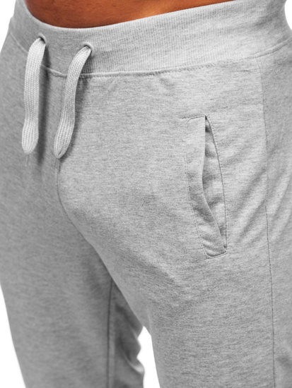 Bolf Herren Hose Jogger Pants Grau  XW02