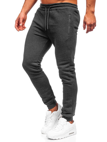 Bolf Herren Hose Jogger Pants Schwarzgrau  2165