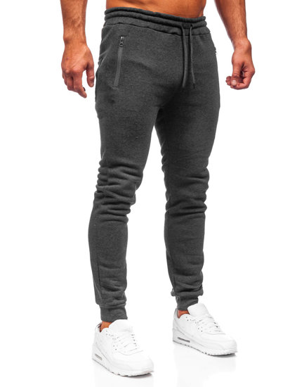 Bolf Herren Hose Jogger Pants Schwarzgrau  2165