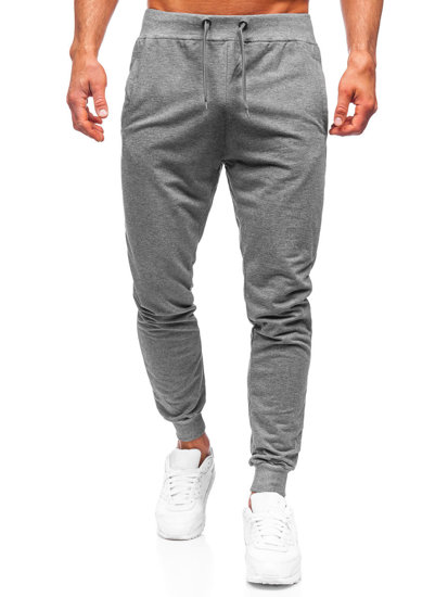 Bolf Herren Hose Jogger Pants Schwarzgrau  68K10001